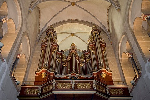 Organ of the Ludgerus basilica at Werden, Essen-Werden, NRW, Germany