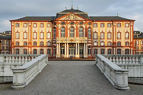 Corps de Logis, garden front, castle Bruchsal, district Karlsruhe, Baden-Wuerttemberg, Germany