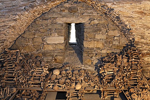 Charnel house at the historic under church, Benedictine convent Altenburg near Horn, Lower Austria