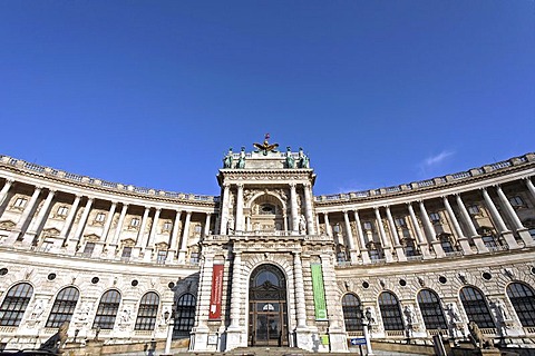 New Hofburg, view from the Burggarten, Vienna, Austria