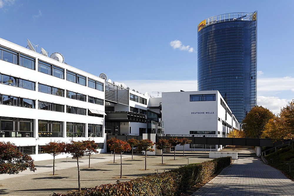 Head office of the German radio station Deutsche Welle, Schuermann building, Bonn, NRW, Germany,