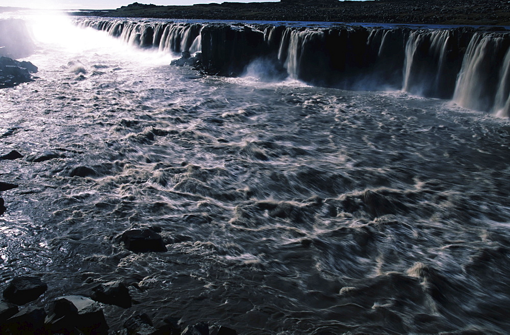 Selfoss Waterfall, Iceland, Atlantic Ocean