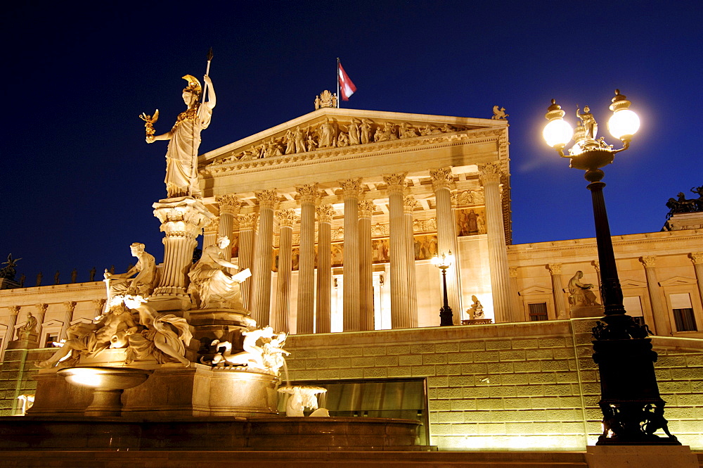 Parliament building in Vienna, Austria