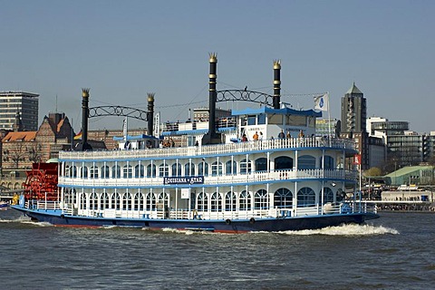 Steamboat Louisiana Star at Hamburg Harbour Germany