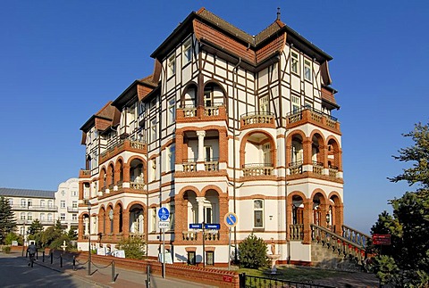 Typical local architecture - Hotel Schloss am Meer in Kuehlungsborn, Western Pomerania, Germany