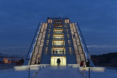 Office Building Dockland on River Elbe, Hamburg, Germany