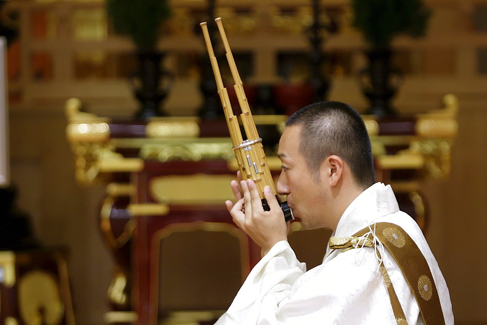 Concert in the Daiseion-Ji temple, Wipperfuerth, North Rhine-Westphalia, Germany