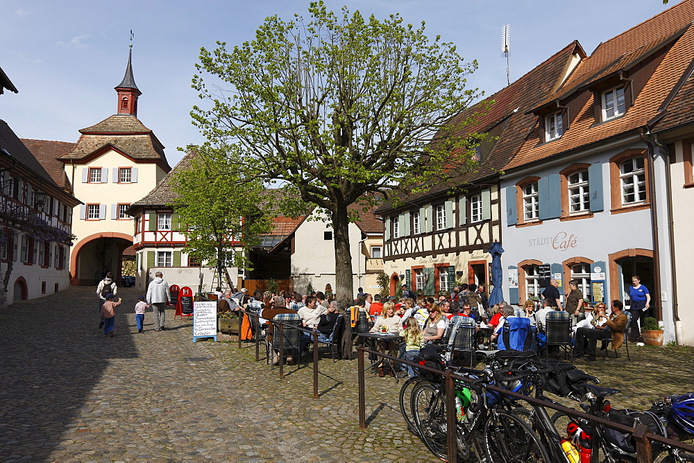 Historic centre of Vogtsburg-Burkheim, Kaiserstuhl, Baden-Wuerttemberg, Germany, Europe