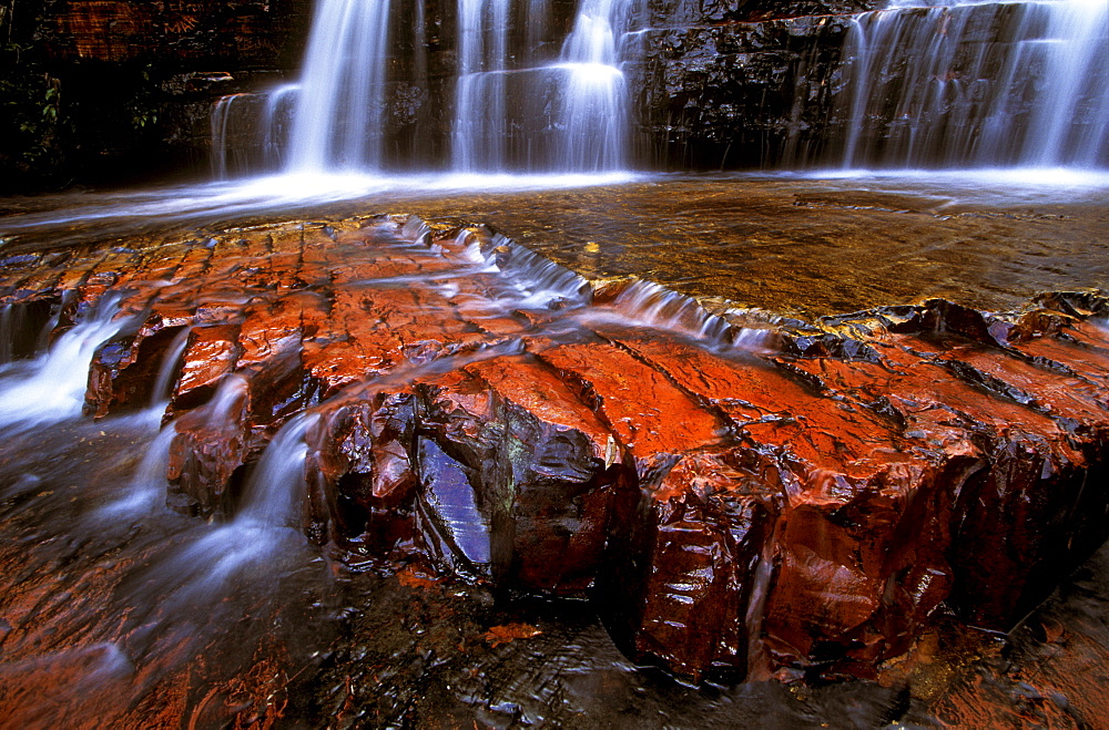 Jasper riverbed, Quebrada de Jaspe, Bolivar, Gran Sabana, Venezuela, South America