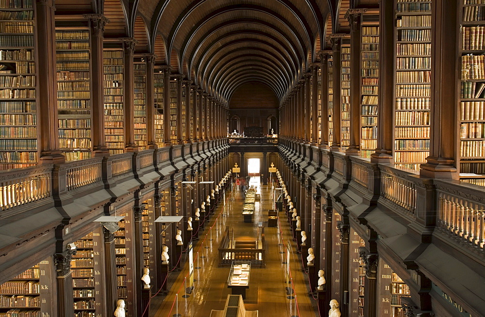 Long Room, Trinity College, Dublin, County Dublin, Ireland