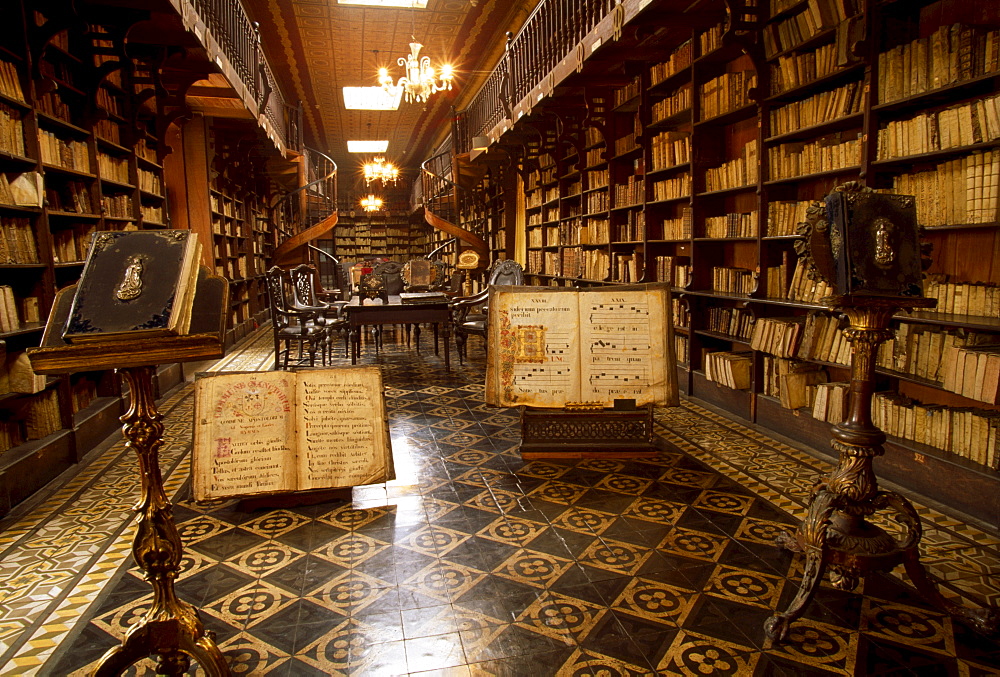 Library of the monastery of San Francisco, Lima, Peru, South America