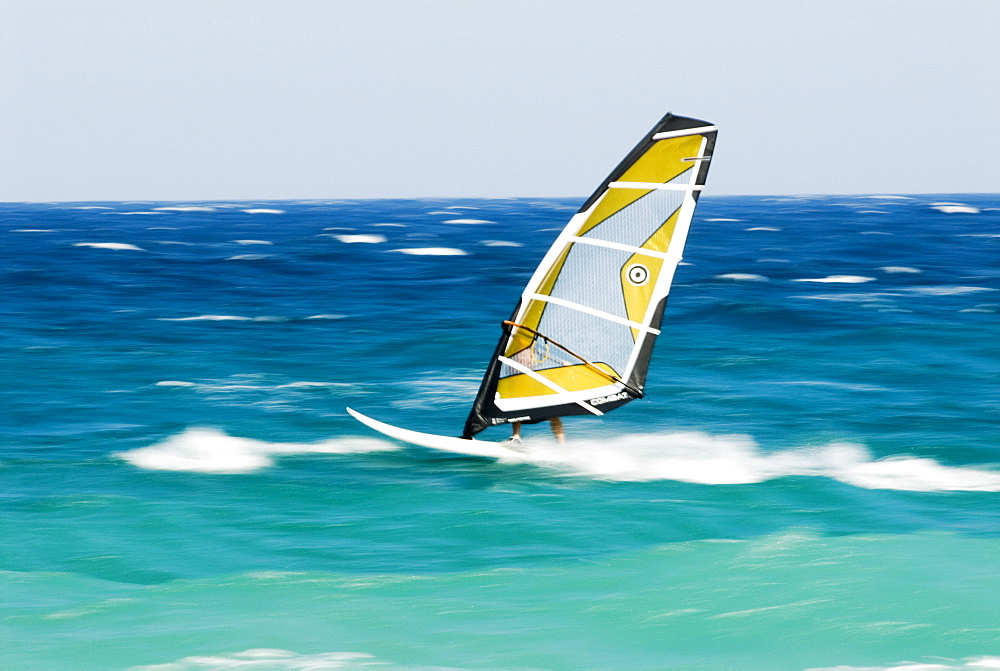 Windsurfer, Mediterranean coast, Spain