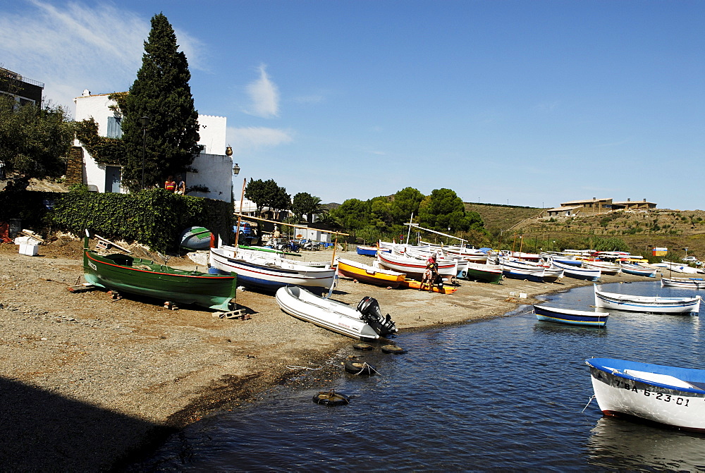 House of surrealist painter Salvador Dali and his wife Gala on the bay of Port Lligat, Province Girona, Spain