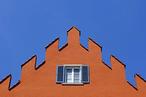 Ueberlingen - front of a medieval house - Baden Wuerttemberg, Germany, Europe.