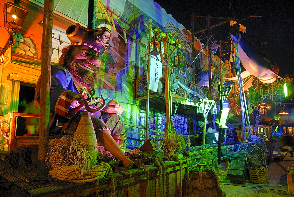 A haunted house on a annual fair - Baden Wuerttemberg Germany Europe.