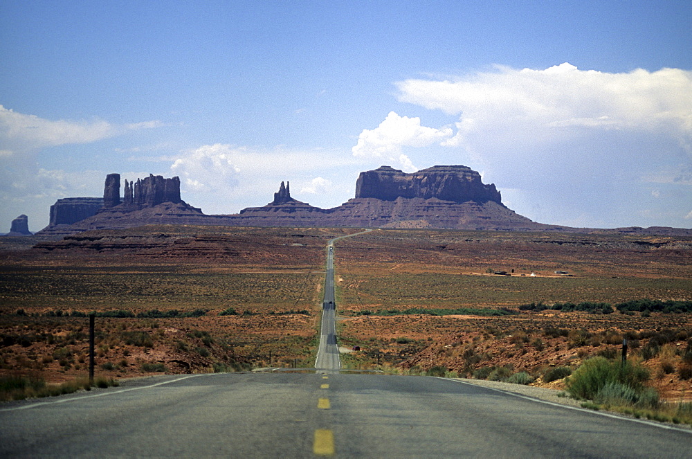 Highway going through Monument Valley, Southwest USA