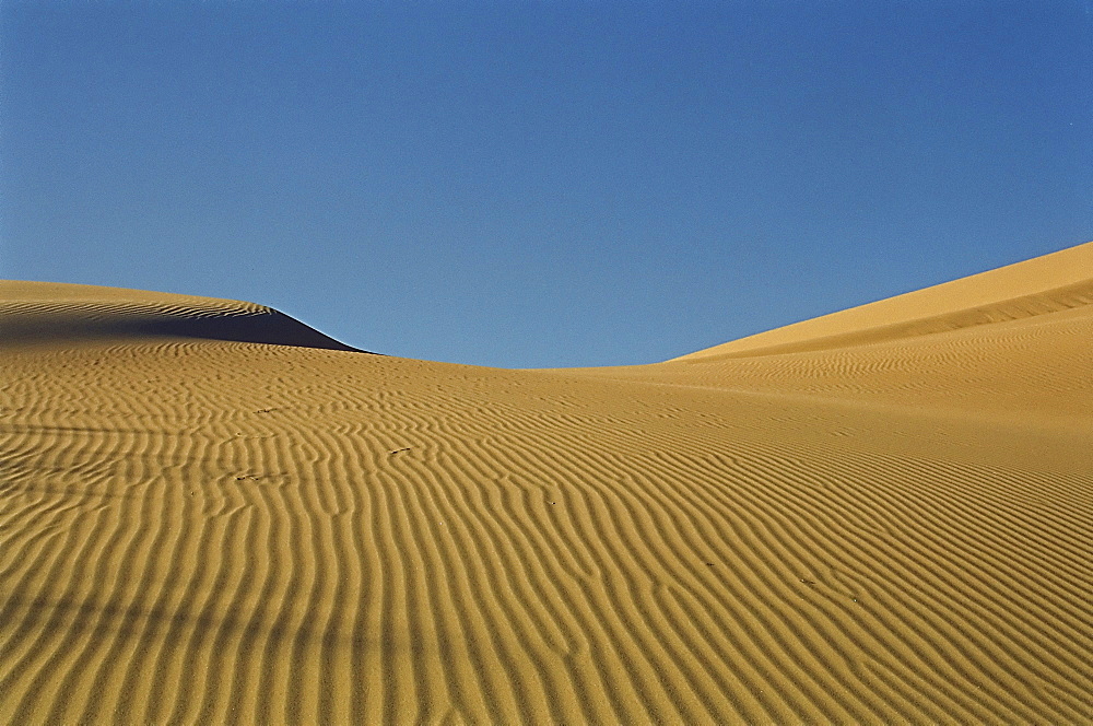 The singing dune in the national park Altyn Emel, Kazakhstan