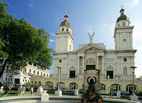 Church in the old part of town, Santiago de Cuba, Cuba
