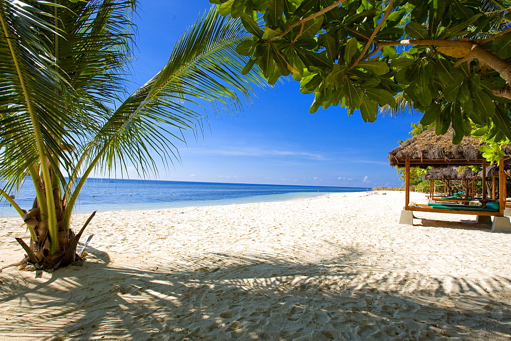 Gangga Island, island with a hotel in the north of Sulawesi, Indonesia.