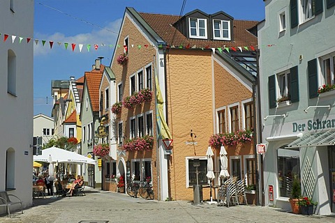 Old part of town of Beilngries in the Altmuehltal in Bavaria