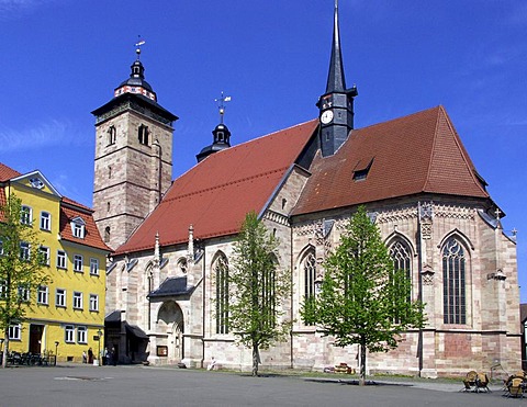 Church in the town Schmalkalden, Germany