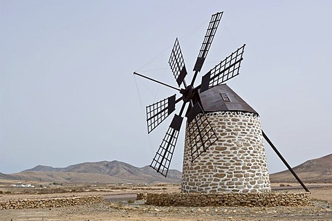 Windmill, La Olivia Betancuria, Fuerteventura, Canary Islands, Spain