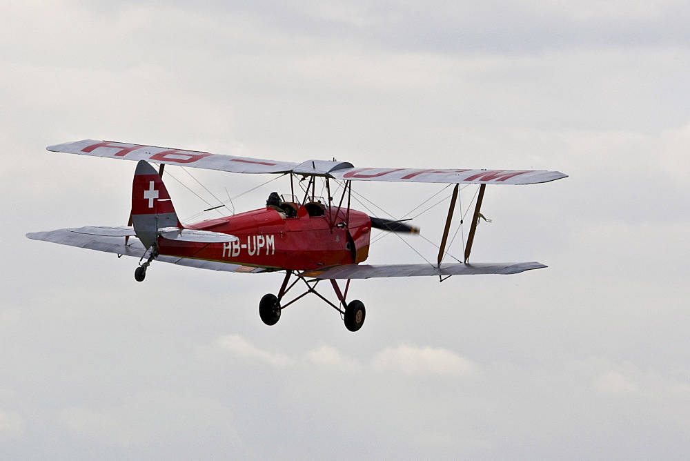 Buecker Jungmann, Europe's big vintage aeroplane meeting on the Hahnweide, Kirchheim-Teck, Baden Wuerttemberg, Germany