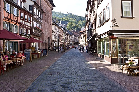 Old part of town, well-maintained timbered houses, Miltenberg, Bavaria, Germany