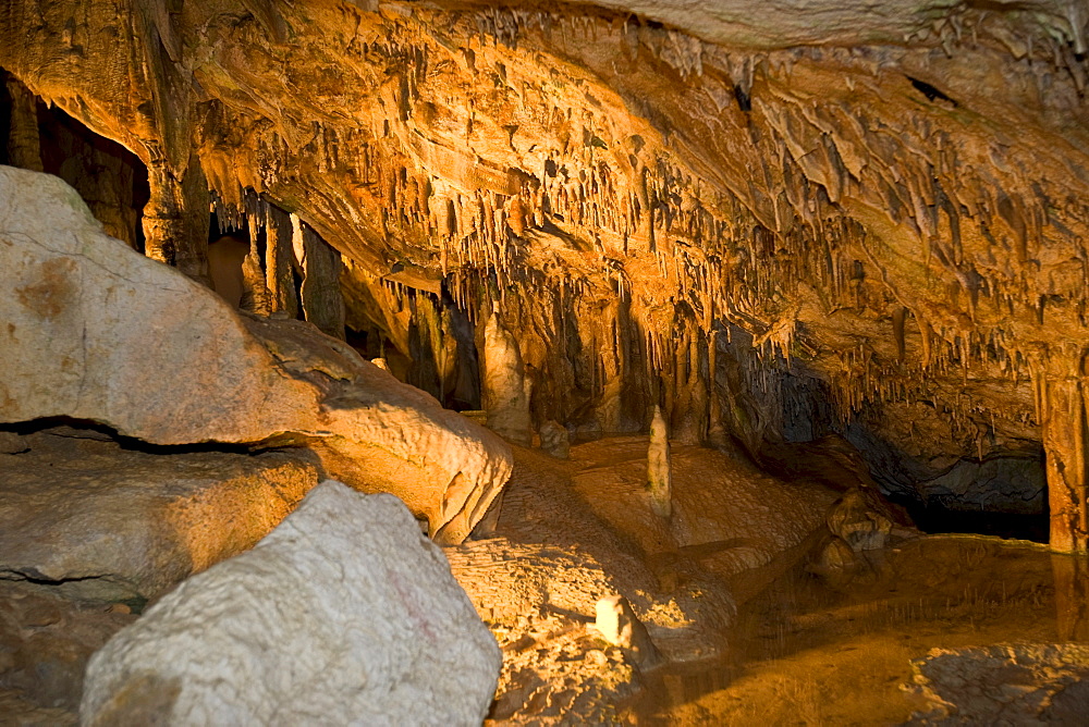 Coca de ca Marca dripstone caves near Sant Miguel, Ibiza, Baleares, Spain