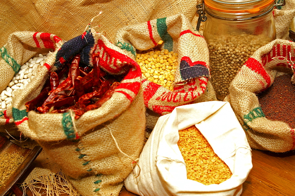 Various spices ( at the market of Port Louis, Mauritius, Mascarenes, Indian Ocean