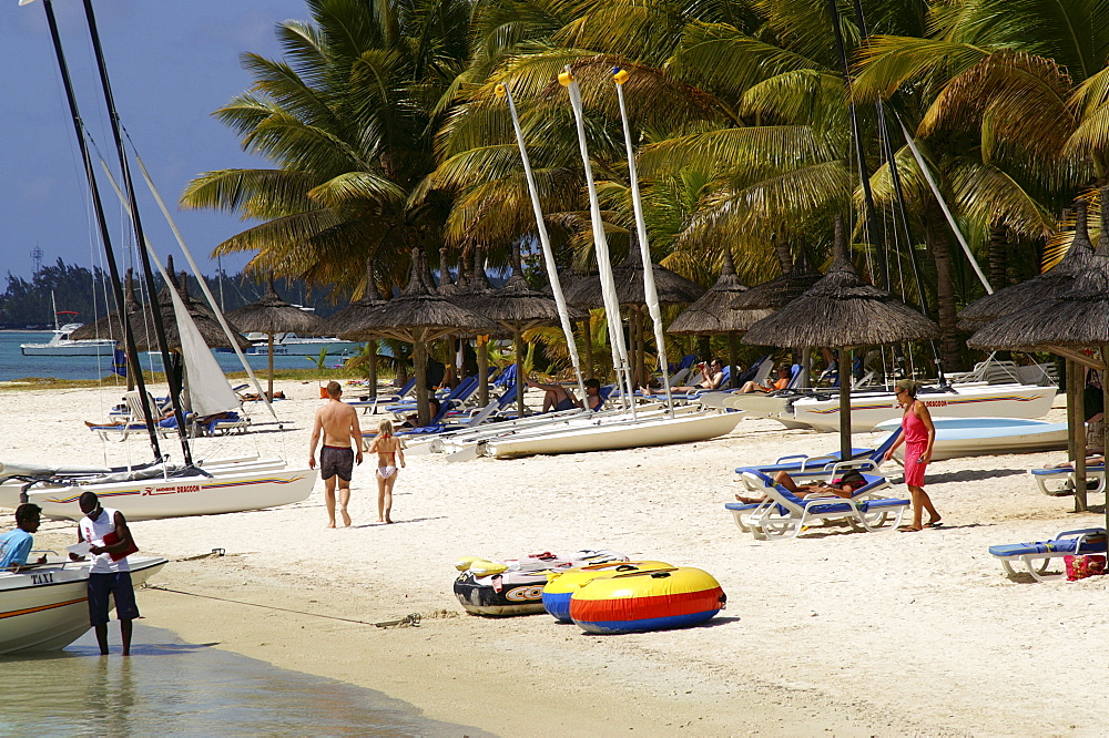 Beach of Trou aux Biches, Mauritius, Mascarenes, Indian Ocean