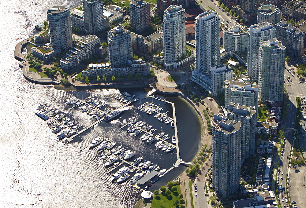 Marina at North False Creek, Vancouver, British Columbia, Canada, North America