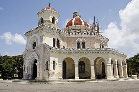 Mausoleum in the Cementerio Cristobal Colon, Colon Cemetery in Havana, Cuba, Caribbean