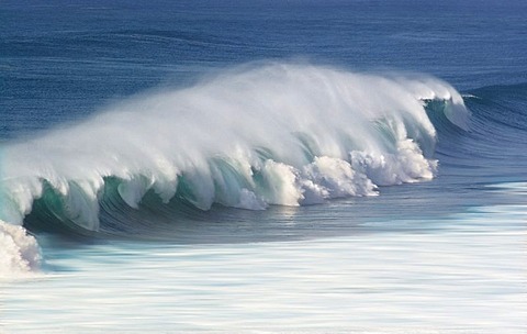 Wave in the Atlantic Ozean, Fuerteventura, Canry Island, Spain