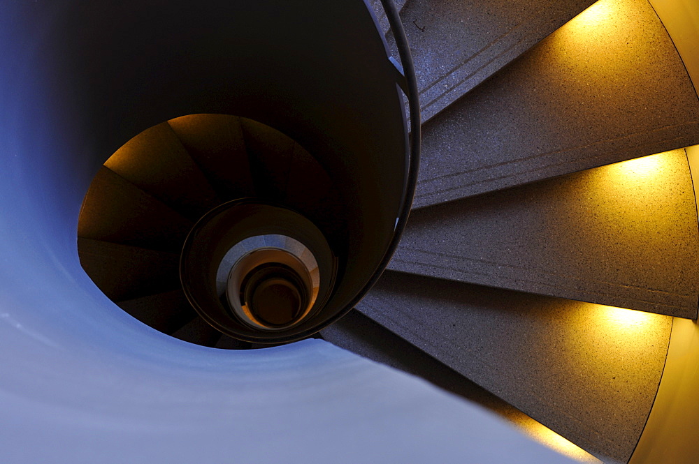 Winding staircase, Munich, Germany, Europe