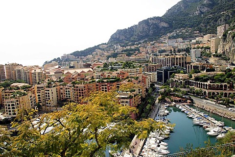 View on Monaco with harbor