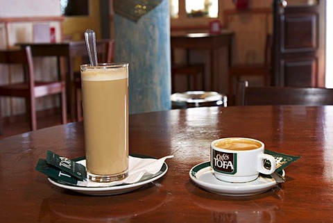 Coffees Galao and Garoto in Cabanas de S. Jorge Village Tourist Complex - Madeira