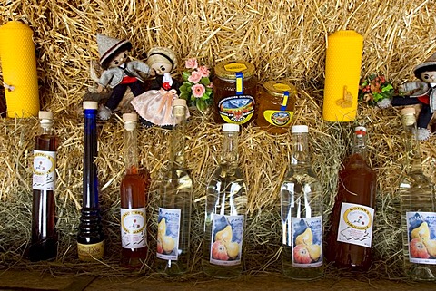 Tyrolian delicacies schnapps honey beeswax - Tyrol Austria