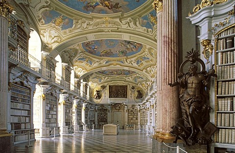 Library in Admont monastery Styria Austria