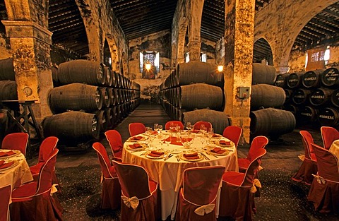 Sherry-Bodega Osborne in El Puerto de Santa Maria Costa de la Luz Andalusia Province Cadiz Spain