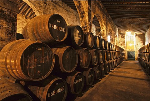 Sherry-Bodega Osborne in El Puerto de Santa Maria Costa de la Luz Andalusia Province Cadiz Spain