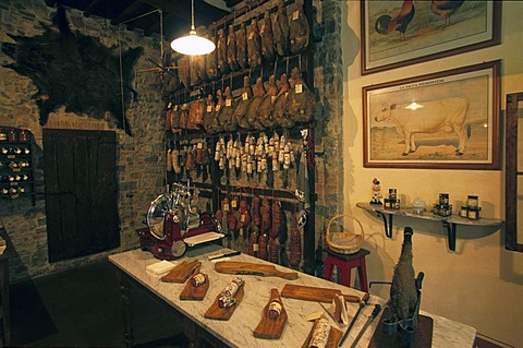 Butchery in Castellina in Chianti Tuscany