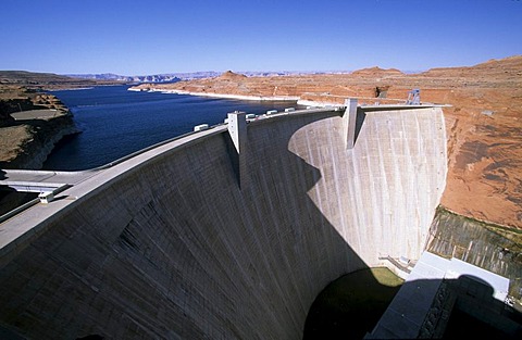 USA Arizona Glen Canyon Dam Lake Powell