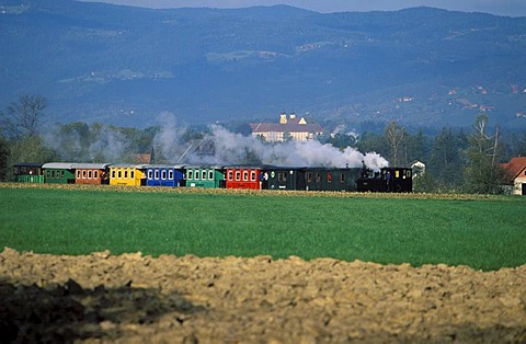 Steam engine train Stainz Styria Austria