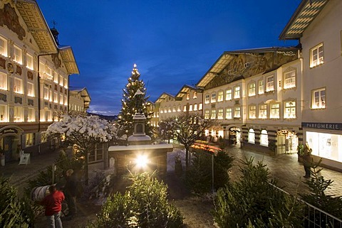 Christmas market in Bad Tolz Upper Bavaria Germany