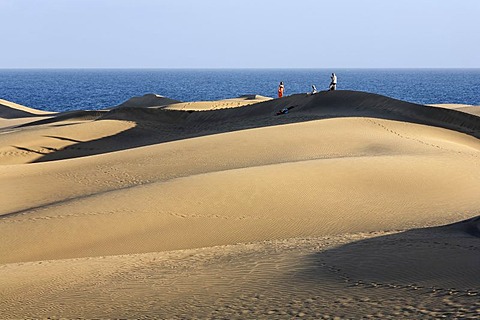 Sand dunes, Maspalomas, Playa del Ingles, Gran Canaria, Spain