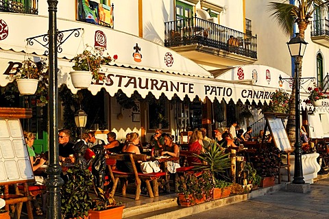 Restaurant Patio Canario, Puerto de Mogan, Gran Canaria, Spain