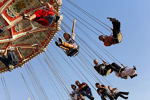 Chairoplane, Oktoberfest, Munich beer festival, Bavaria, Germany