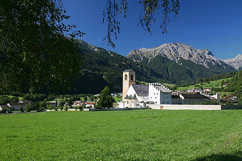 The monastery of St. John's (St. Johann) in Munstertal valley, Engadin, Switzerland, is an UNESCO world heritage site.