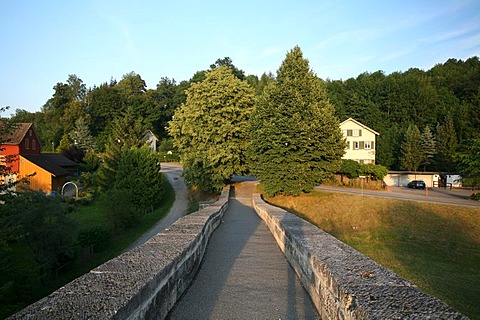 The Thur Bridge near Bischofszell is the oldest remaining stone arch bridge in Switzerland, dating back to the Middle Ages.